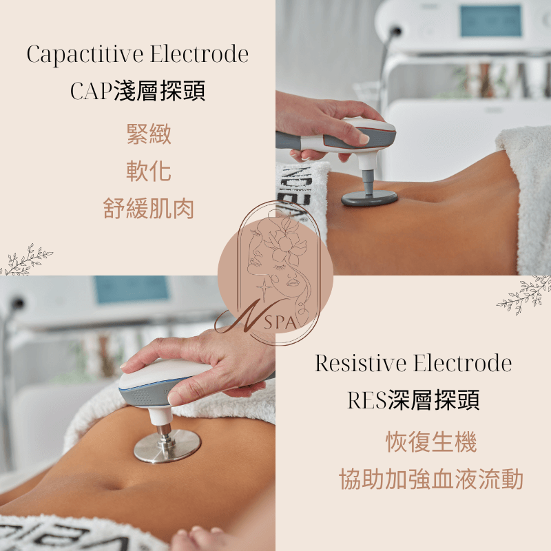 深、淺探頭交互作用,依照不同部位及狀況調整時間及功率